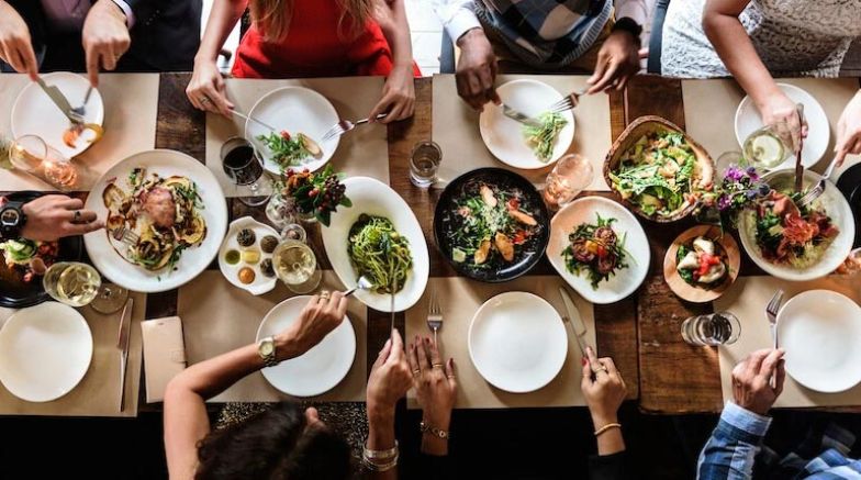 Feast in a Restaurant